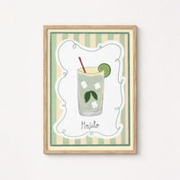 Mojito Cocktail Wall Art