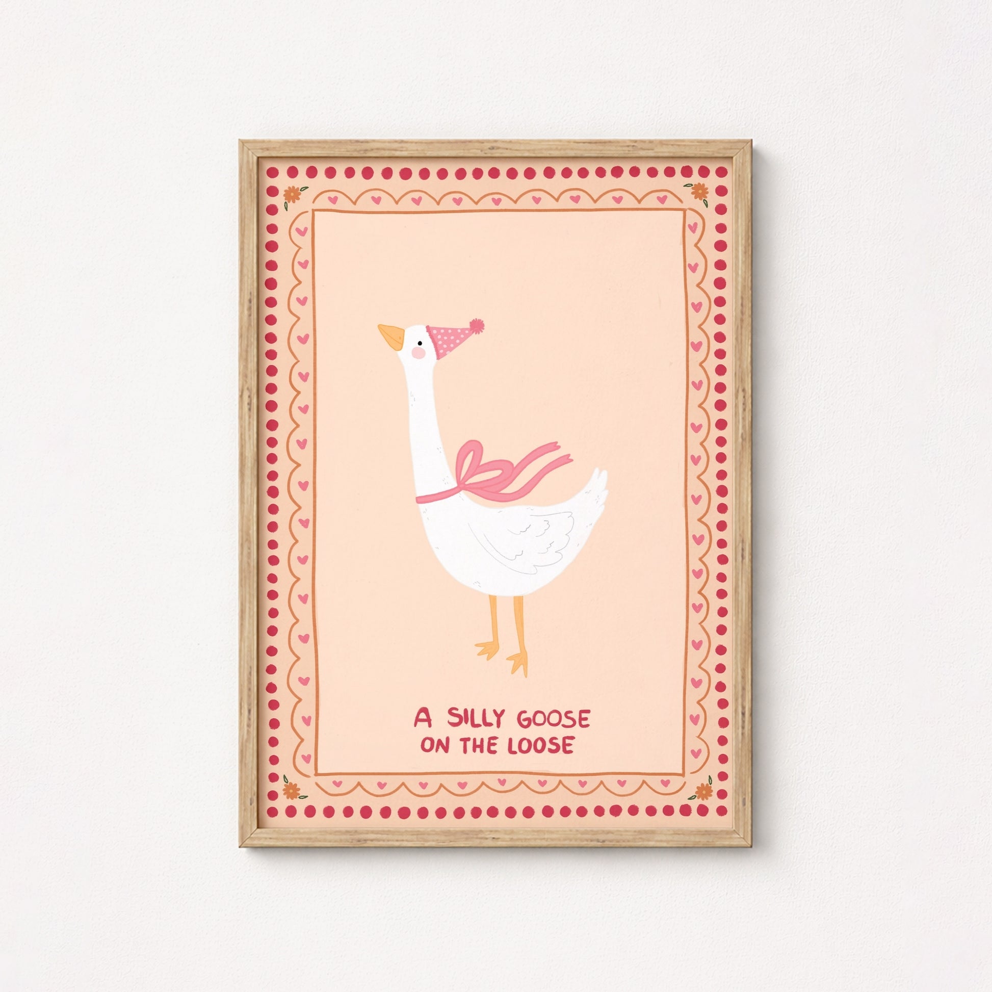 Silly Goose Nursery Print