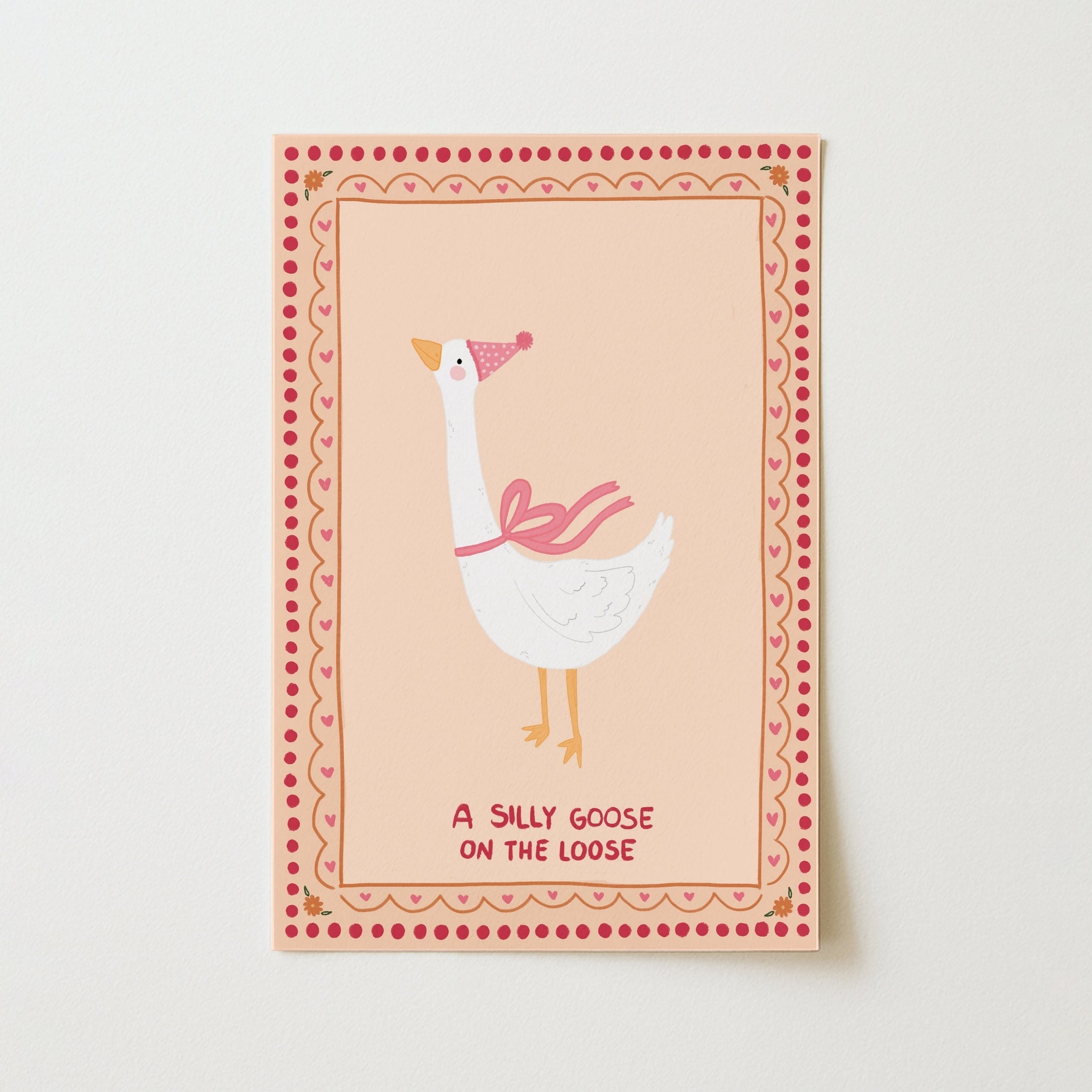 Silly Goose Nursery Print