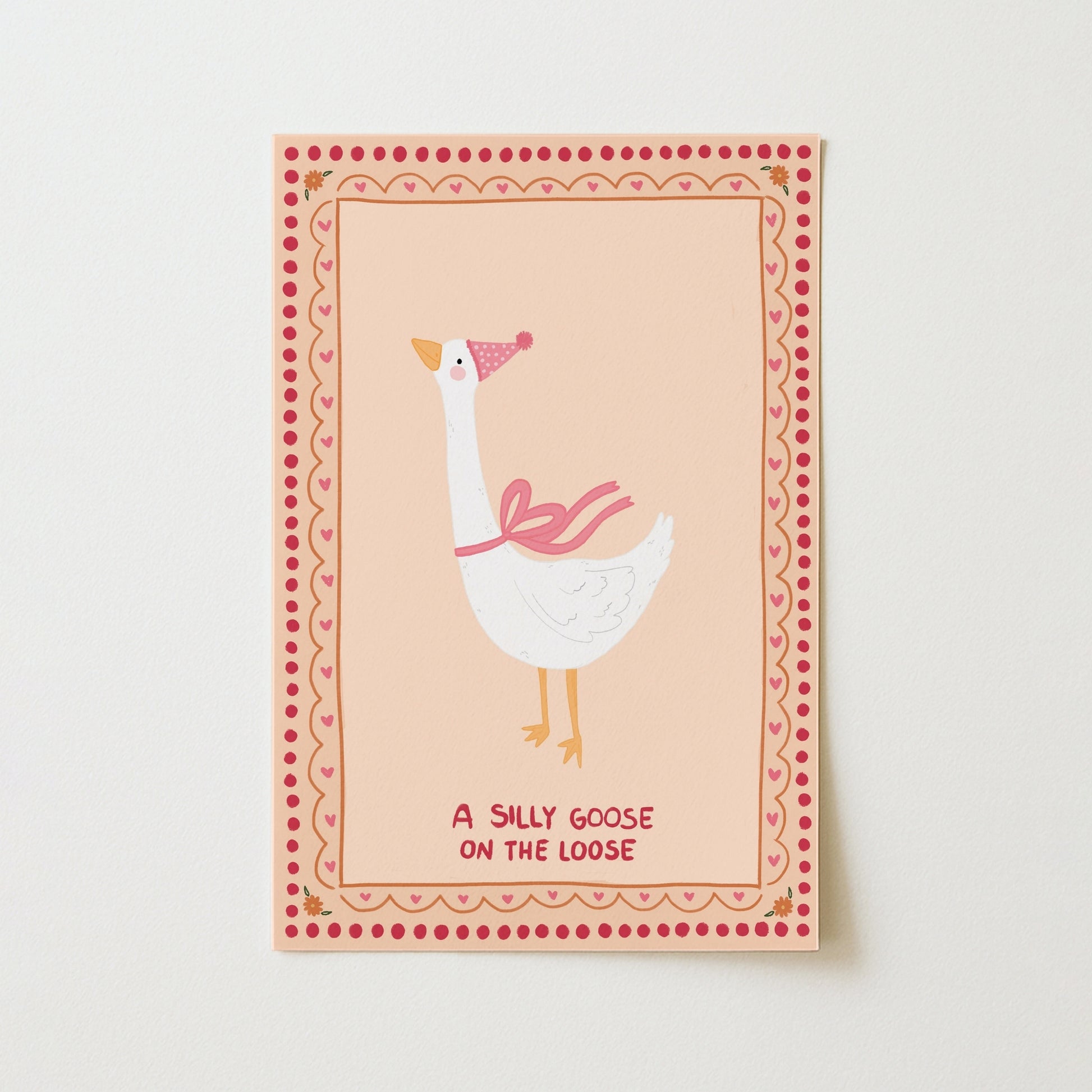 Silly Goose Nursery Print