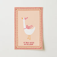 Silly Goose Nursery Print
