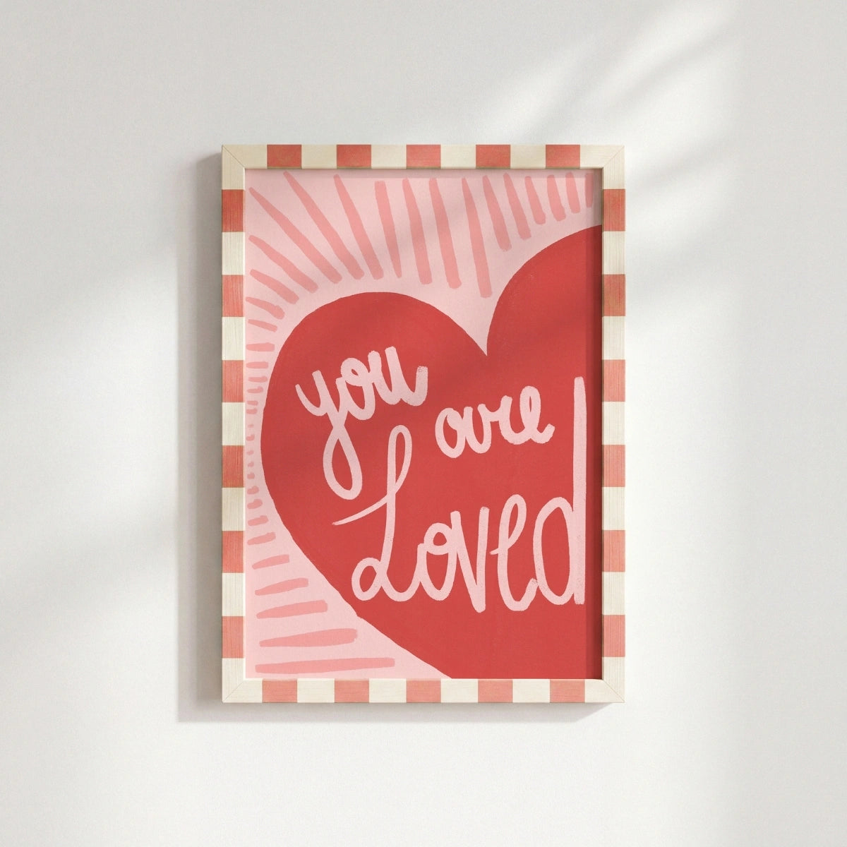 You Are Loved Wall Art – Christian Encouragement Print, Christian Wall Decor