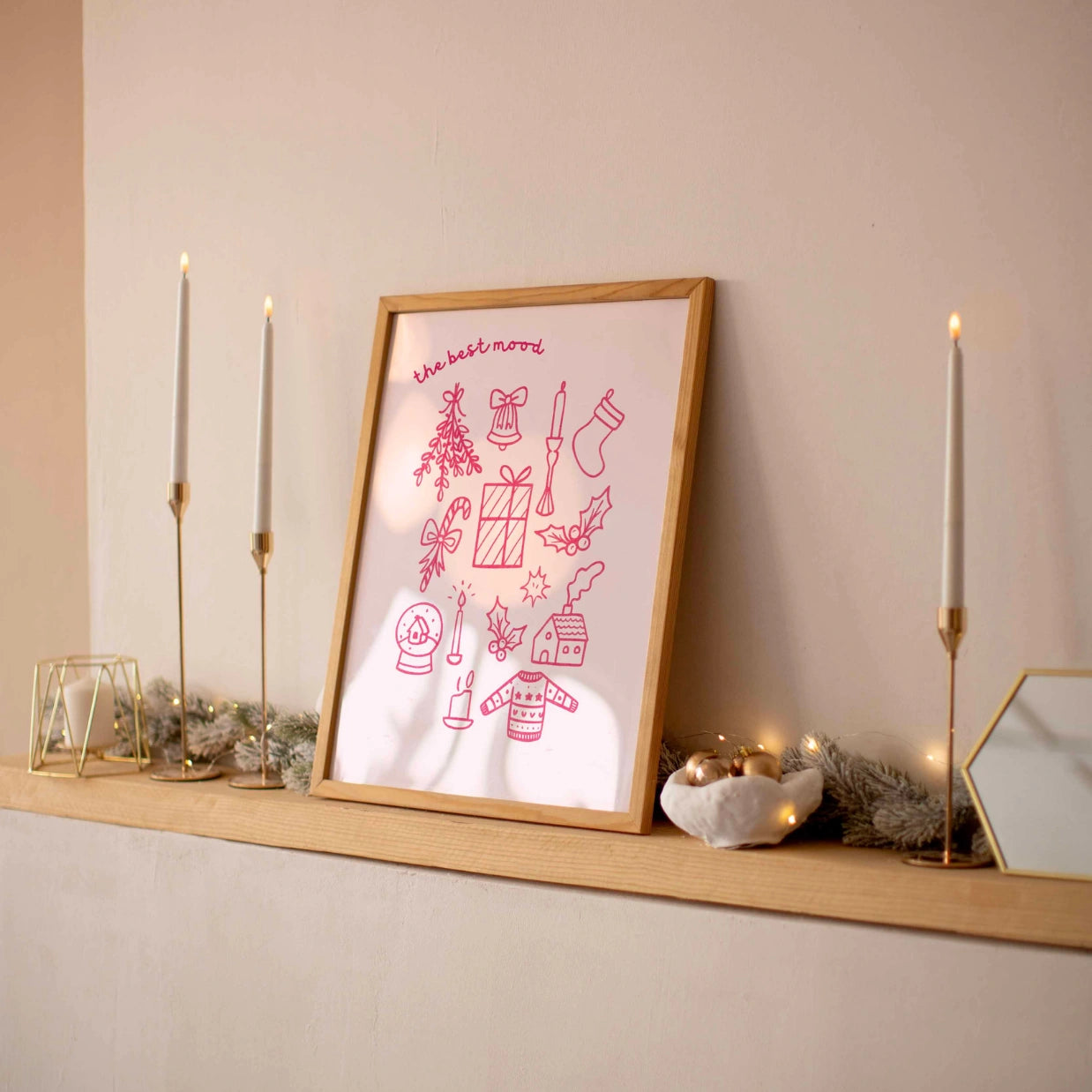 The Best Mood Christmas Print,