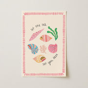 Let the Sea set you Free Pink - Coastal Wall Art