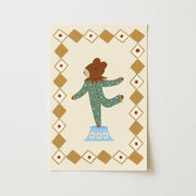 Circus Bear Performer – Arte mural para bebés y niños