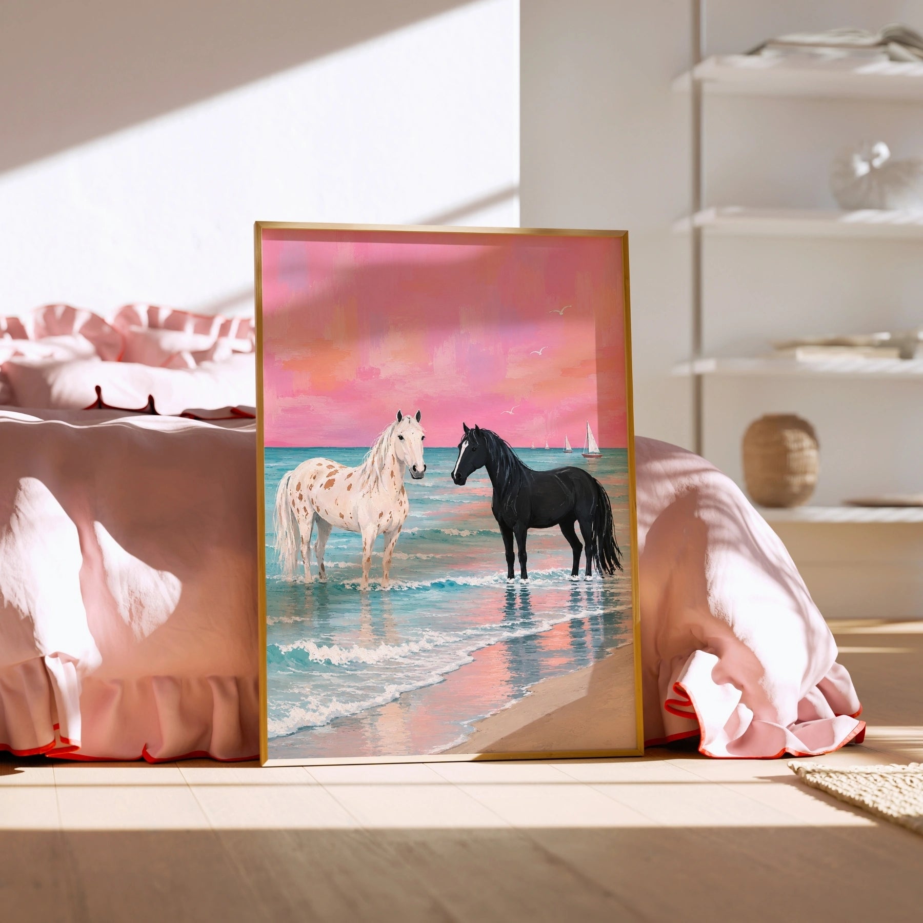 Beach Horse Print