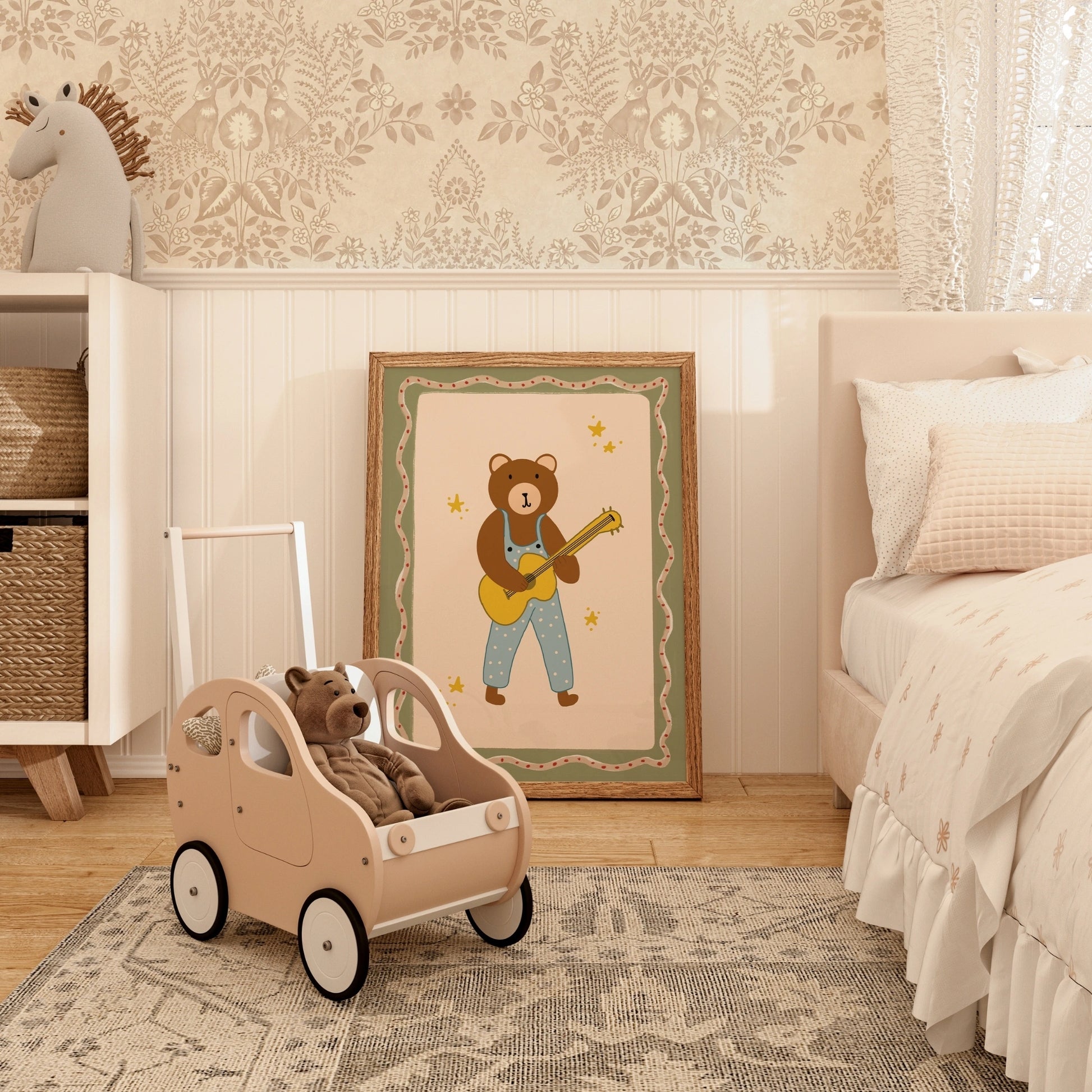 Cute Animal Music Wall Art