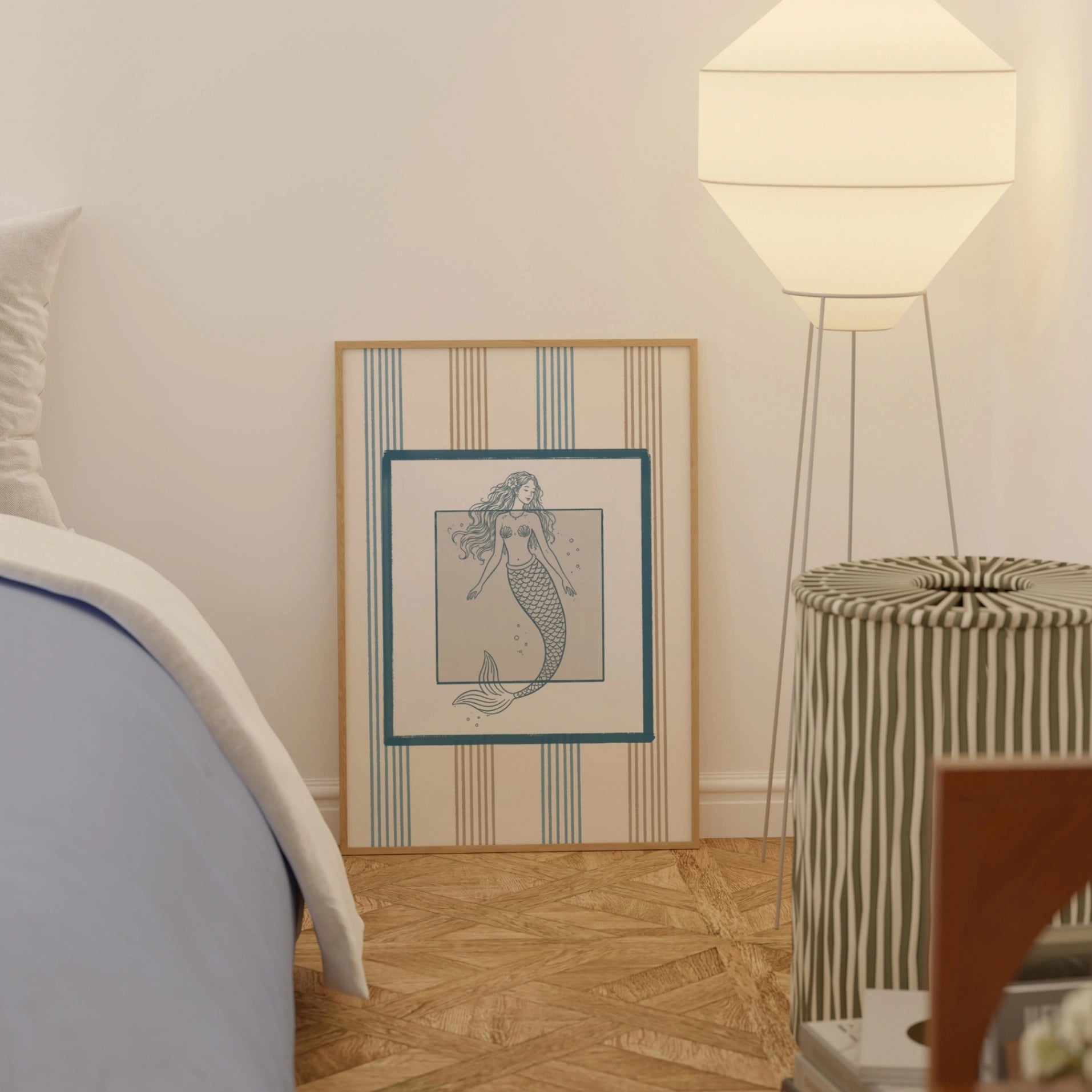 Décoration côtière sirène