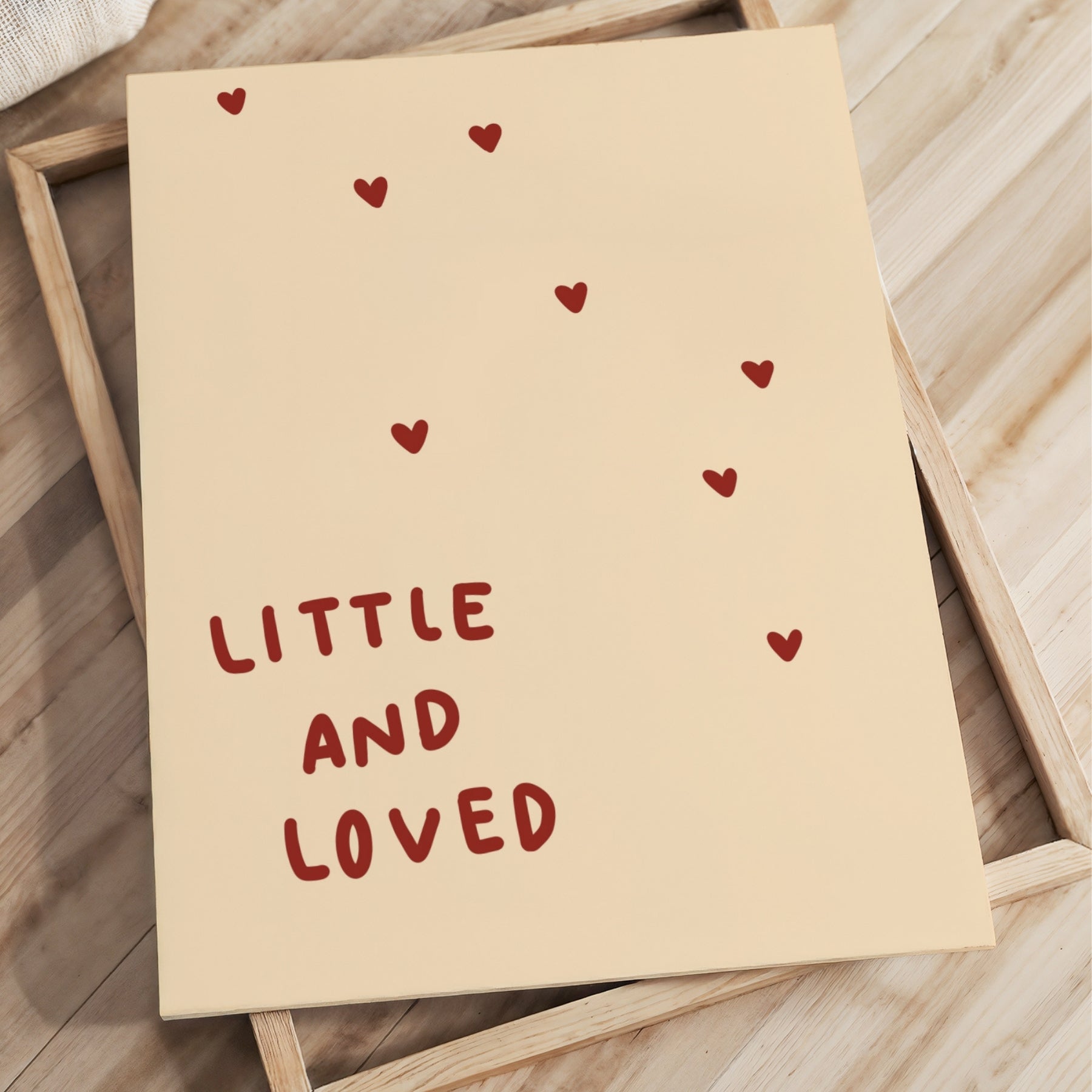 Little and Loved Nursery Canvas Print