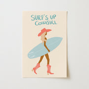 Surf’s Up Cowgirl – Coastal Wall Art
