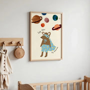 Little Mouse Among the Planets – Nursery & Kids Wall Art