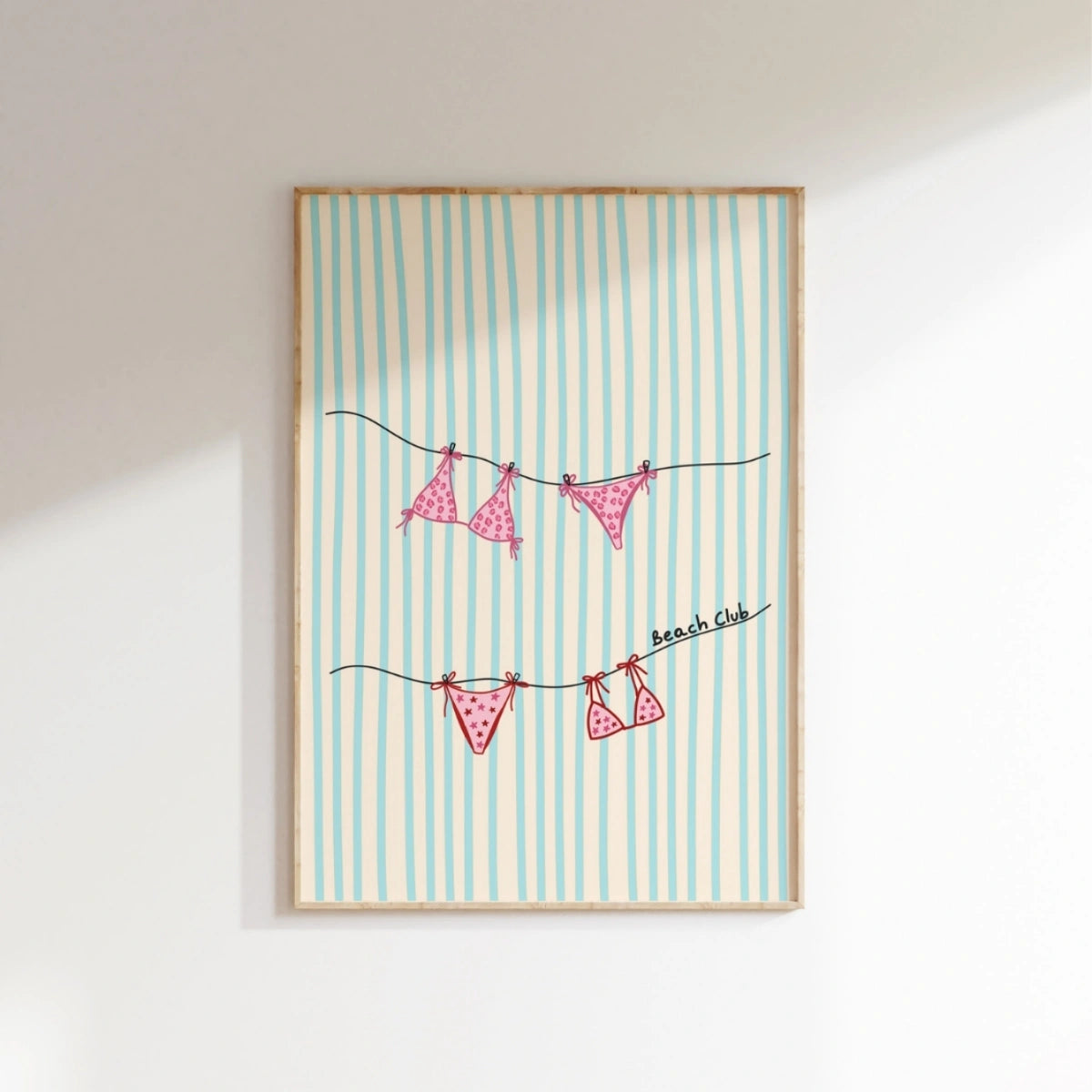 Affiche inspirée de la côte amalfitaine, Décor mural côtier