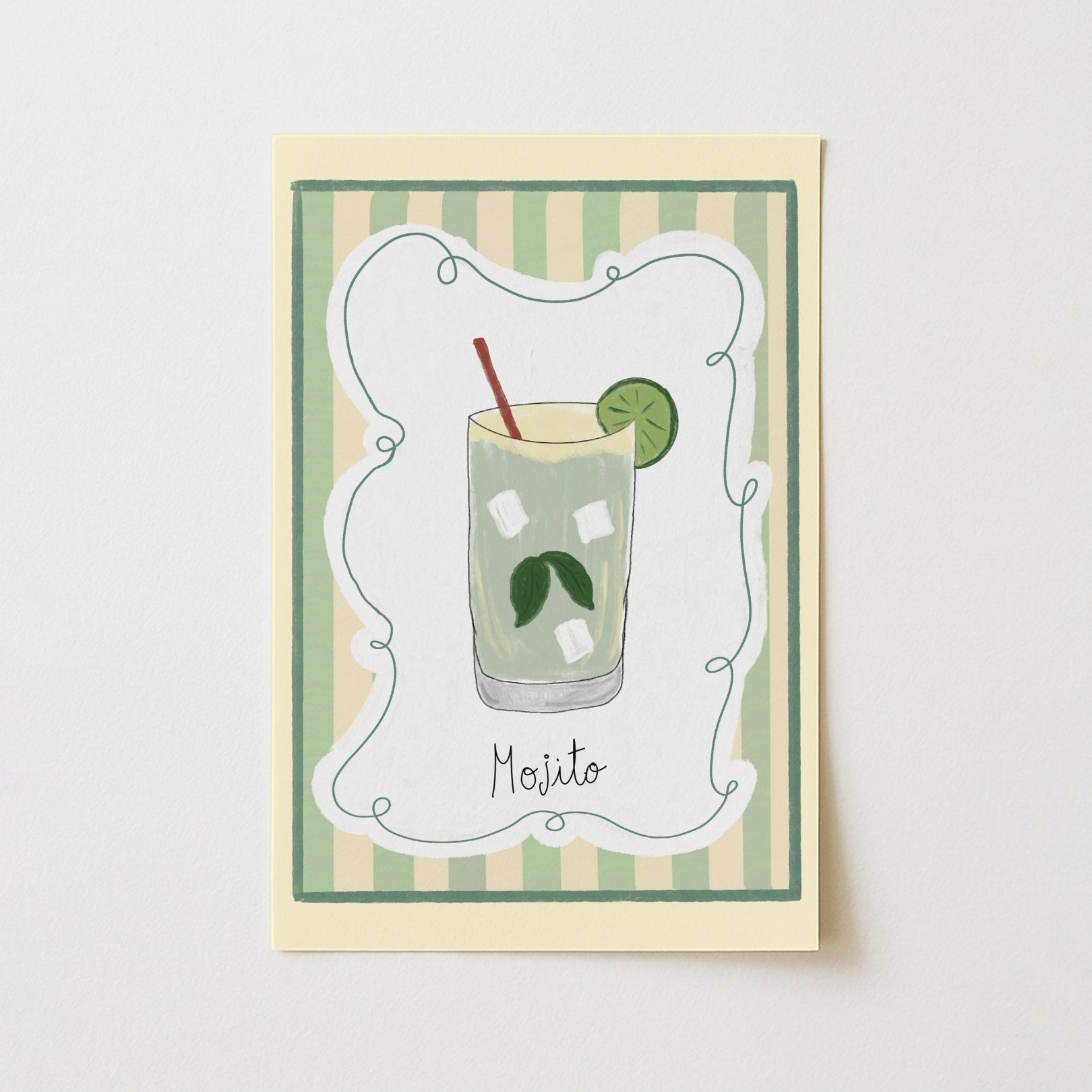 Mojito Cocktail Wall Art