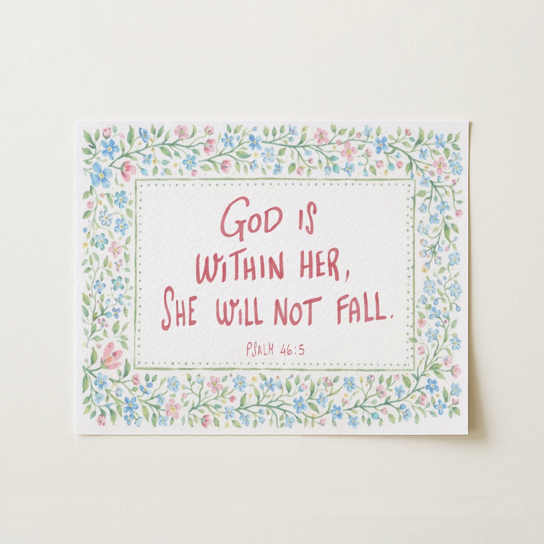 Décoration florale avec versets bibliques