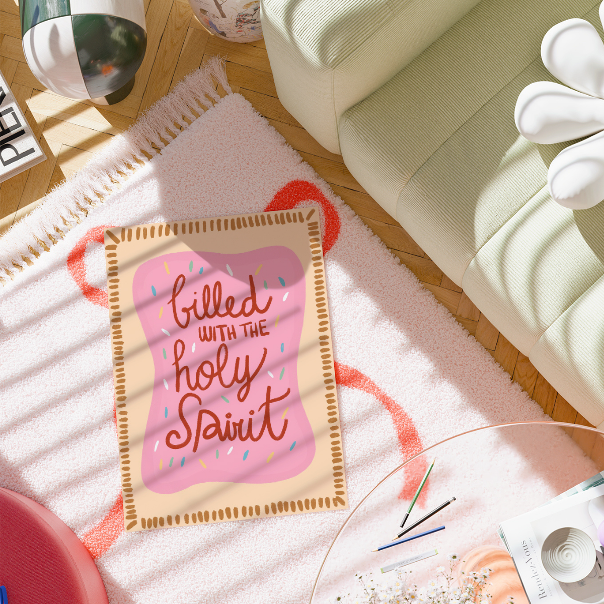Filled with the Holy Spirit Wall Art – Trendy Faith Poster