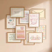 Pastel Bookish Wall Art Set – 30 Printable Designs