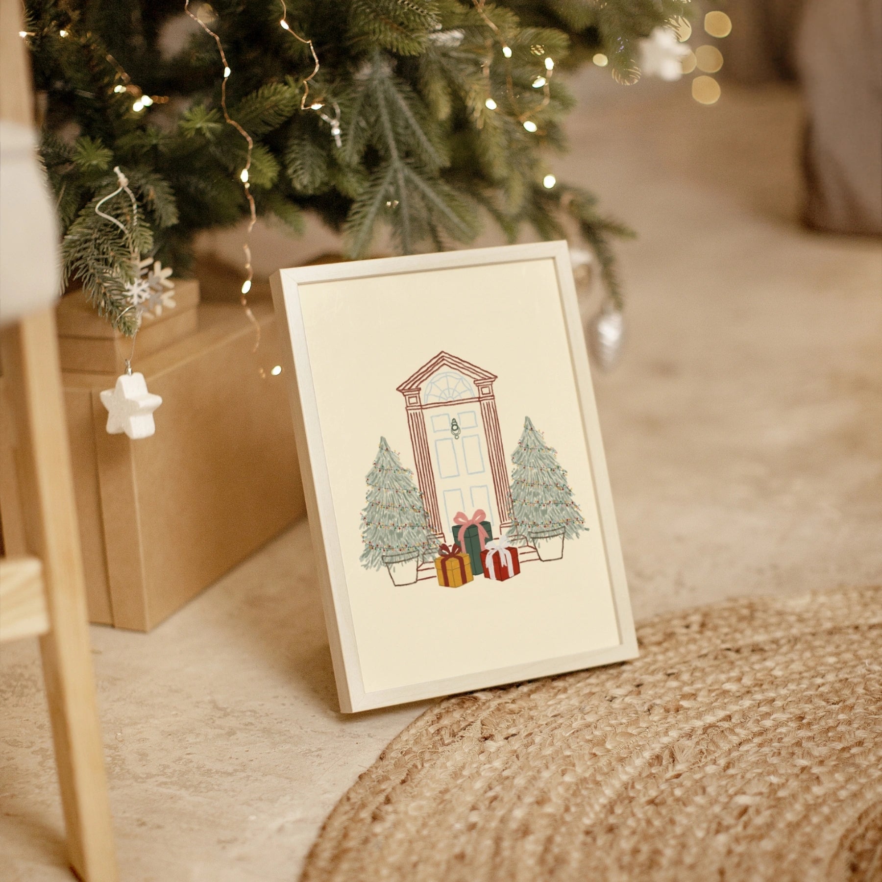 Christmas Front Door Wall Art