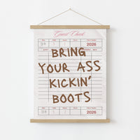 Funny Cowgirl Quote Print