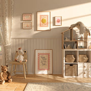 Vintage Pink Nursery Wall Art Set – 16 Printable Designs
