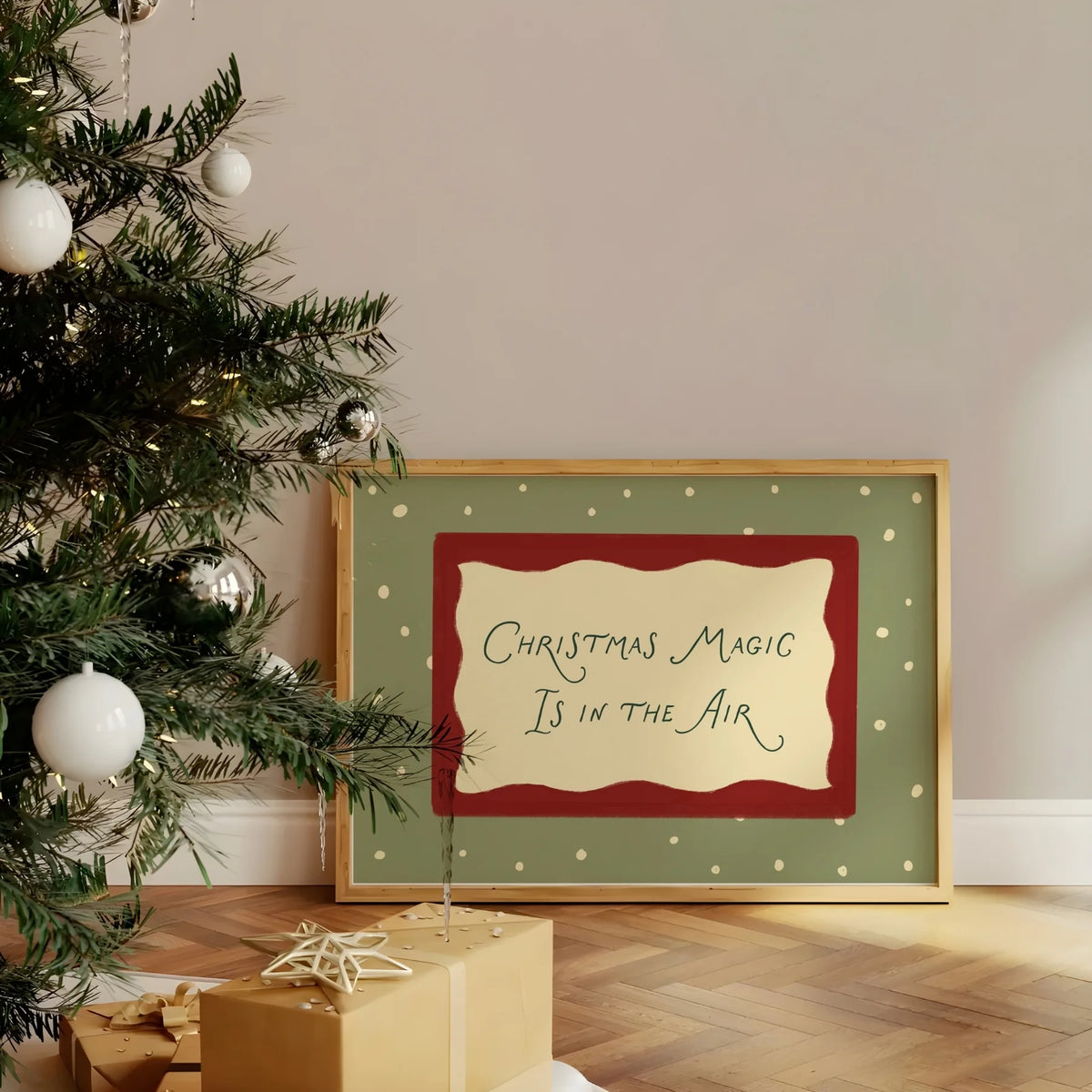 Christmas Magic Is in the Air – Póster de Navidad