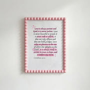 1 Corinthians 13 Pink – Christian Wall Art