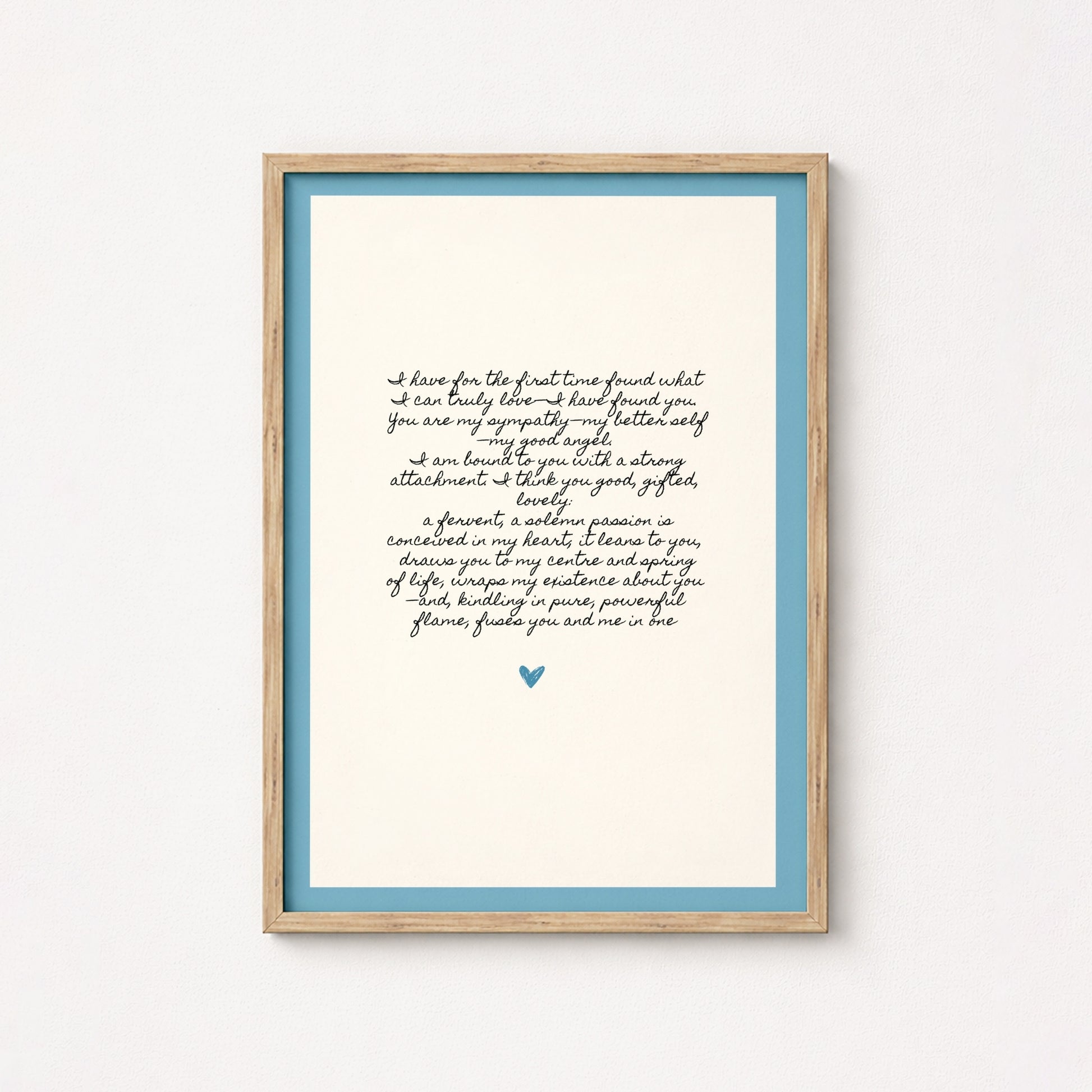 Jane Eyre Quote Wall Art – Romantic Literary Printable