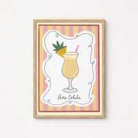 Arte de pared cóctel Piña Colada