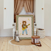 Cute Animal Music – Nursery & kids wall art