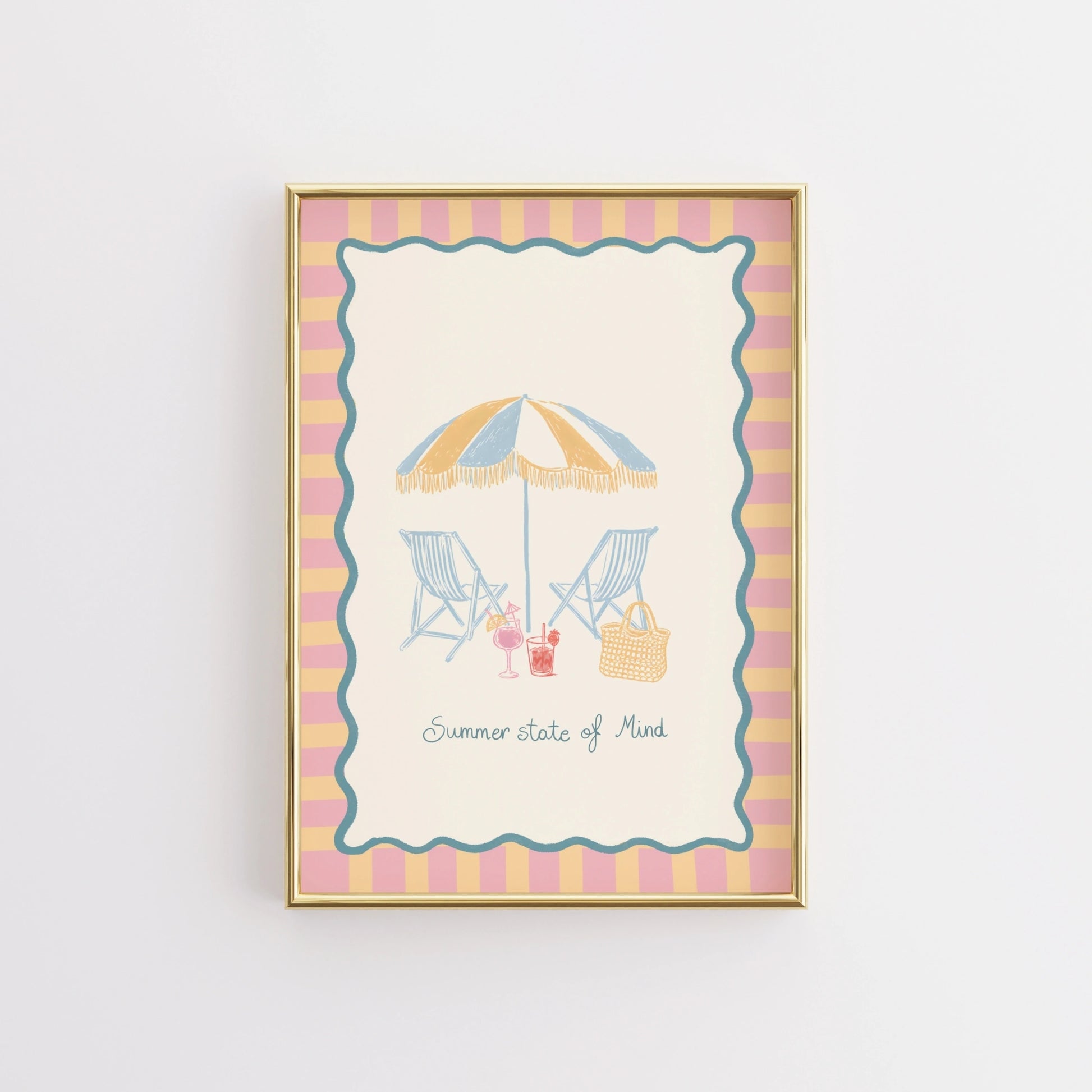 Poster costiero di spiaggia