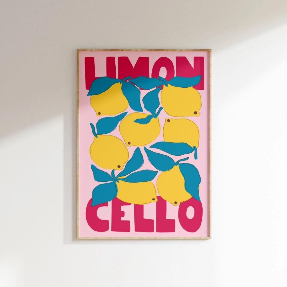 Impresión Arte de Pared Limoncello - Decoración de Cocina Italiana de Limón, Decoración de Pared Costera