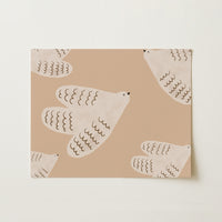 Flying Doves Nursery Print – Cute Animal Wall Art for Kids
