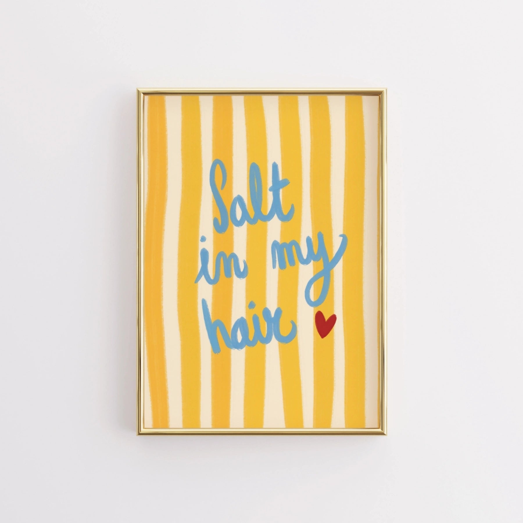 Salt In My Hair Wall Art, Coastal Wall Decor