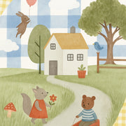 Whimsical Animal Village – Nursery & kids wall art