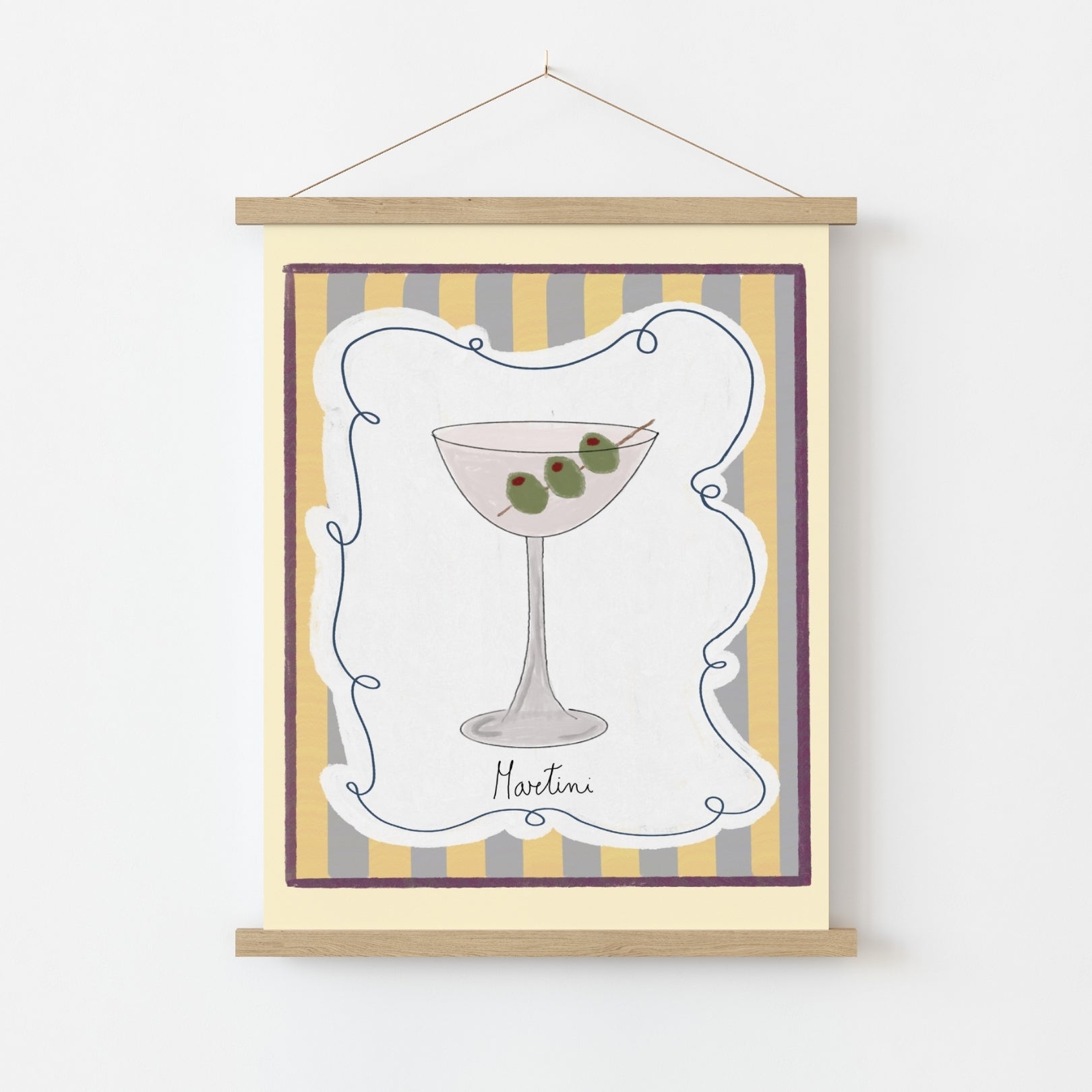 Martini Cocktail Wall Art
