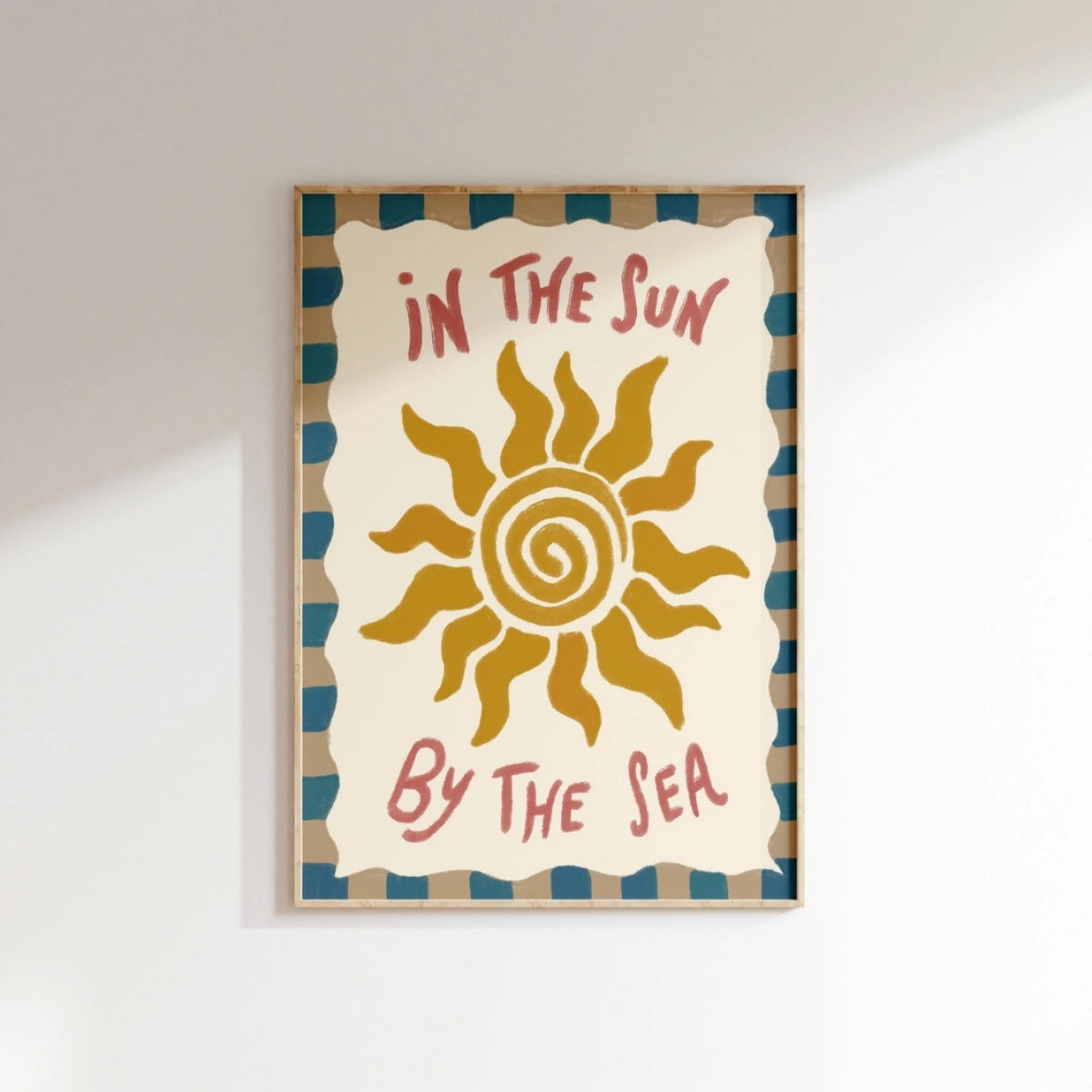 Al sol junto al mar, decoración costera de pared