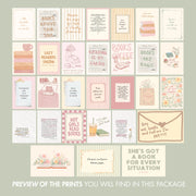 Pastel Bookish Wall Art Set – 30 Printable Designs