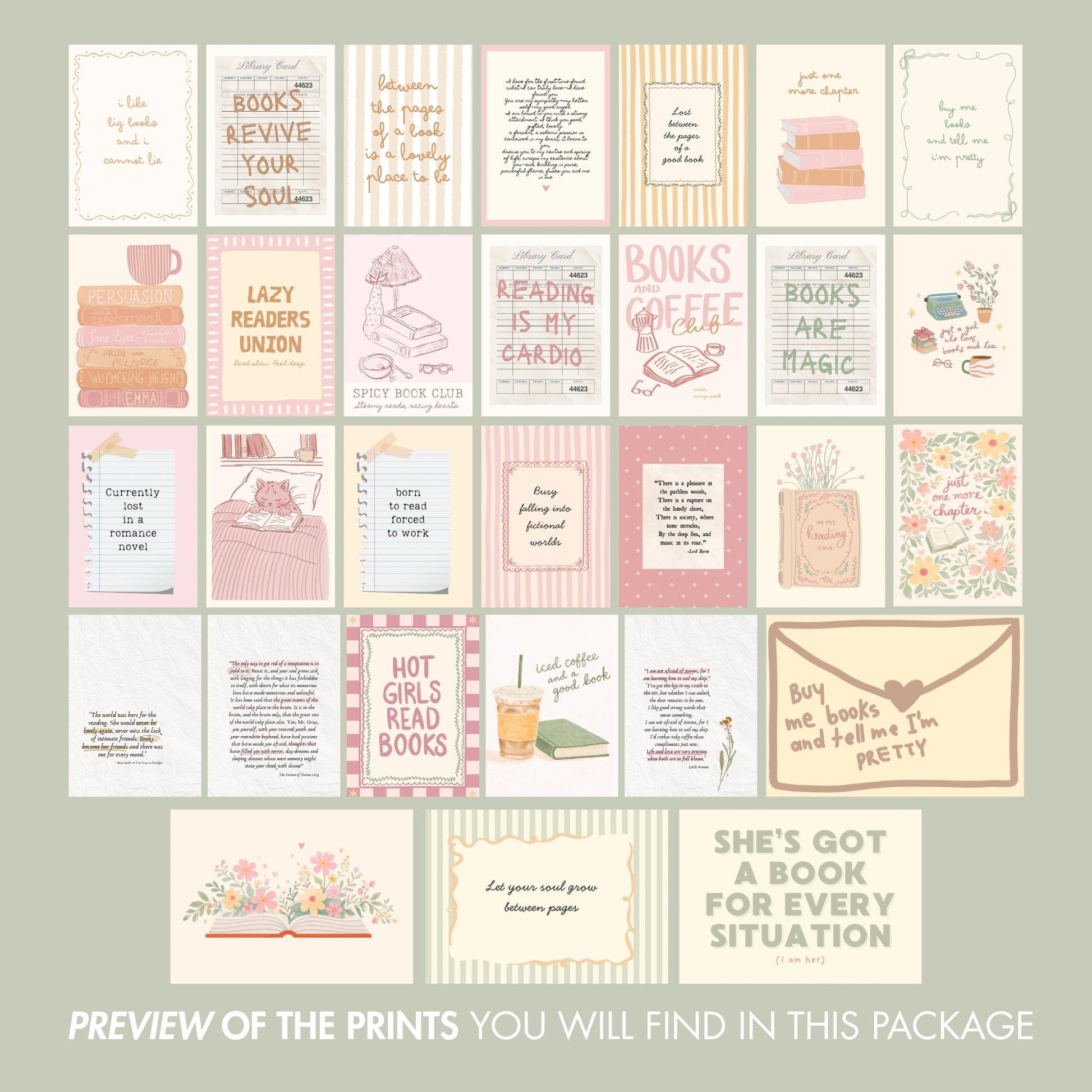 Décoration de livres bleue faite à la main, plus de 100 impressions