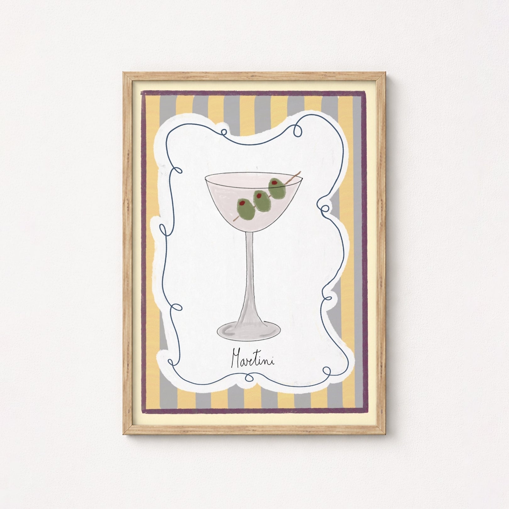 Martini Cocktail Wall Art