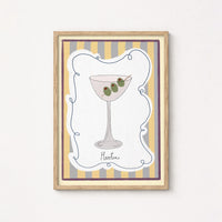 Martini Cocktail Wall Art