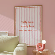 Salty Hair - Poster costiero