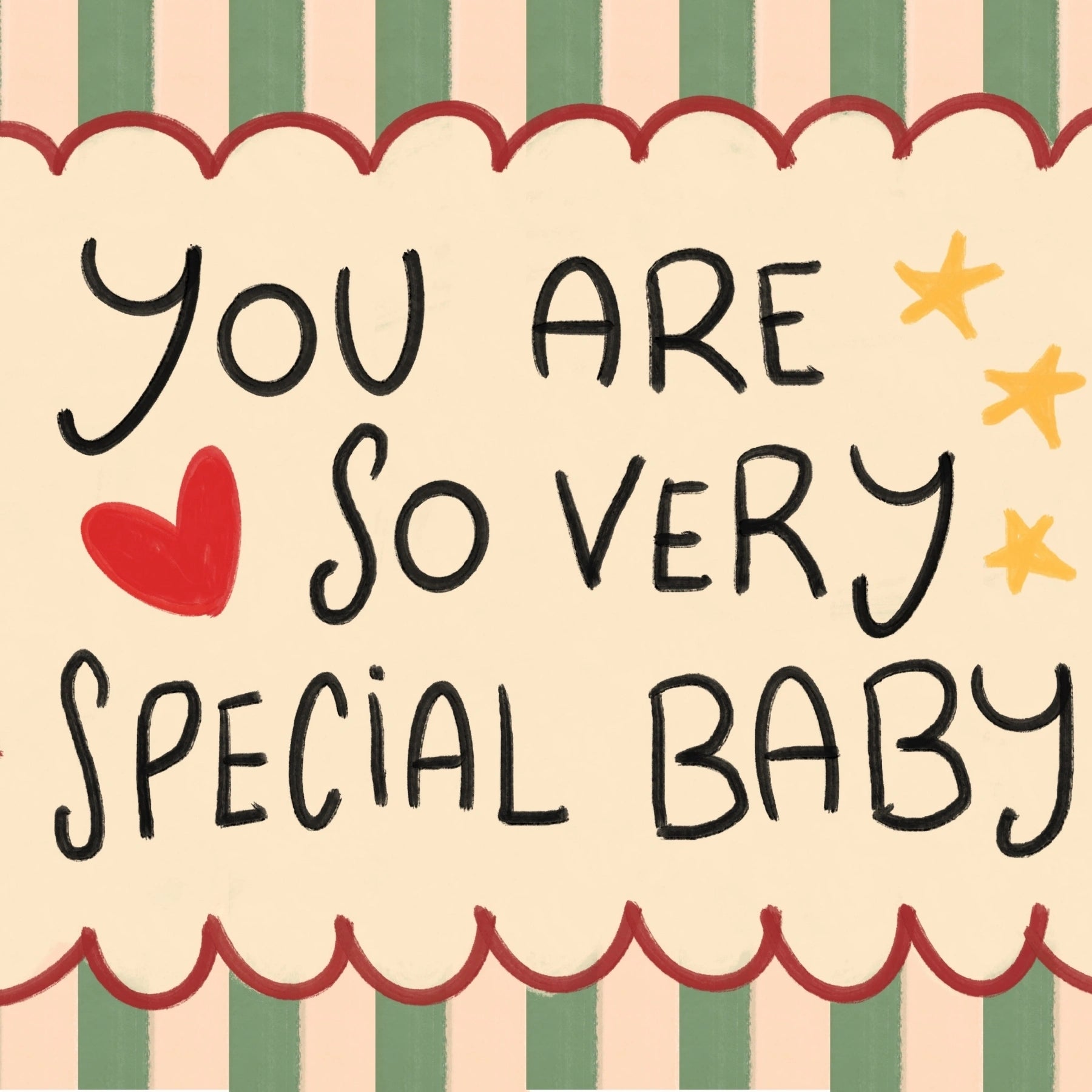 You Are So Very Special Baby Wall Art, Colorful Kids Decor