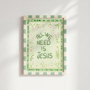 All We Need Is Jesus - Poster cristiano