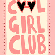 Cool Girl Club Hearts – Nursery & Kids Wall Art