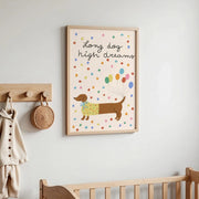 Cute Dachshund – Nursery & kids wall art