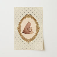 Lámina Familia de Osos para Cuarto Infantil