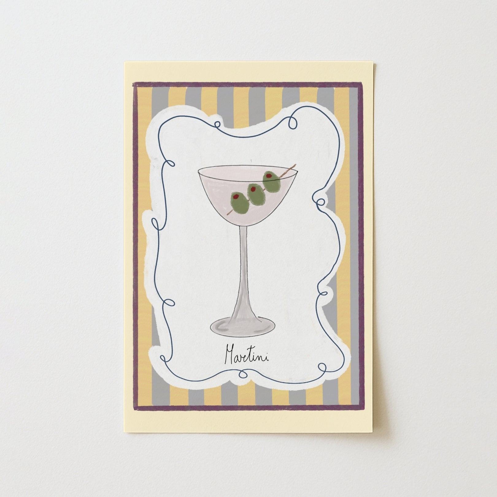 Martini Cocktail Wall Art