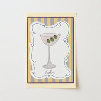 Martini Cocktail Wall Art