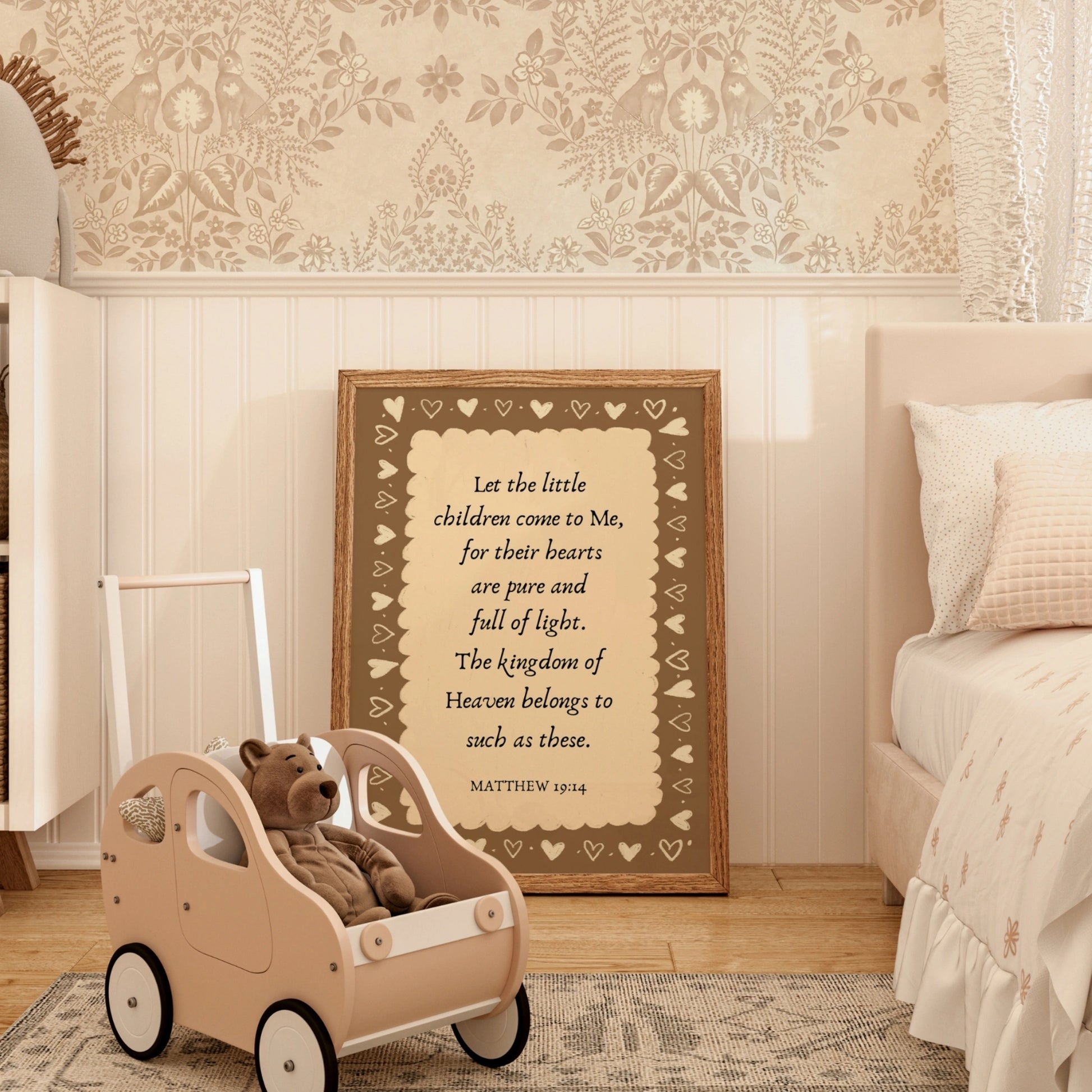 Neutral Christian Nursery Poster