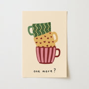 Colorful Retro Cup – Arte de pared para cocina