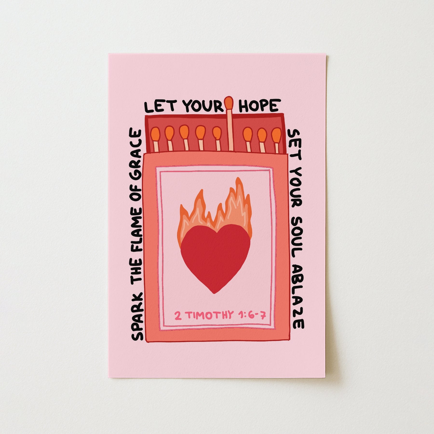 Let Your Hope Print – Christian Matchbox Art